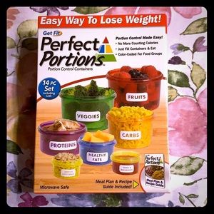Perfect portion control containers. 14 piece set